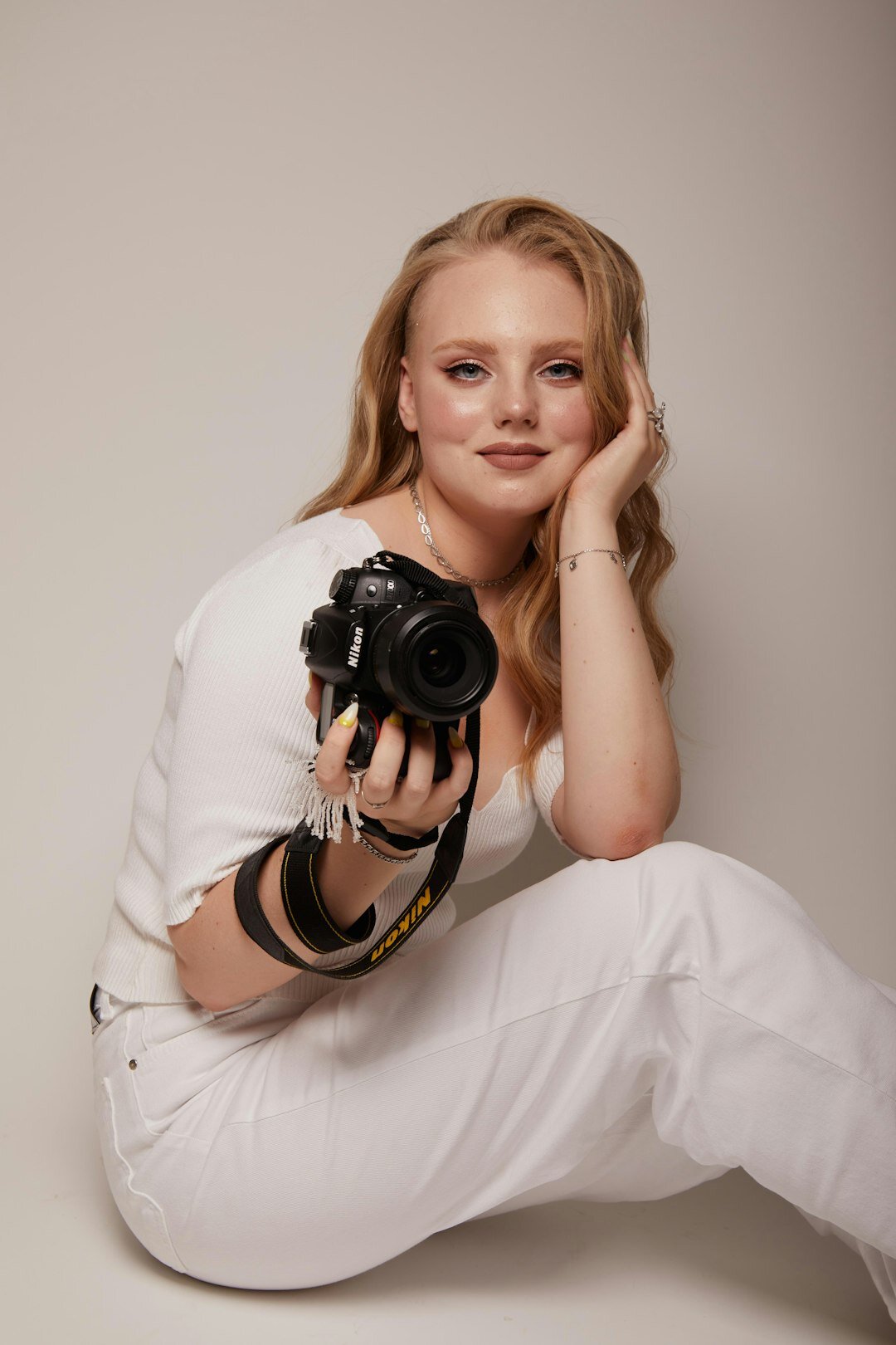 Studio portrait of a Finnish female video editor